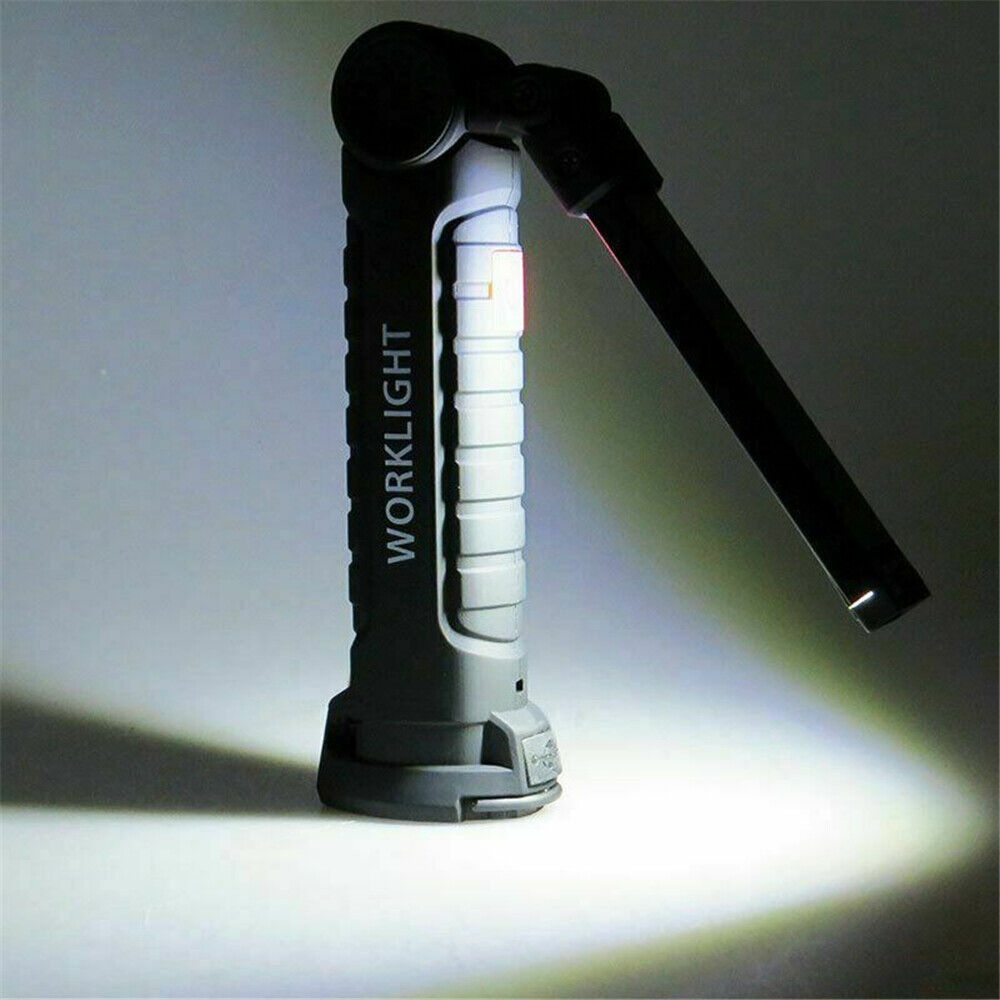 Portable COB LED Work Light Car Garage Mechanic USB Rechargeable Torch Lamp AUS