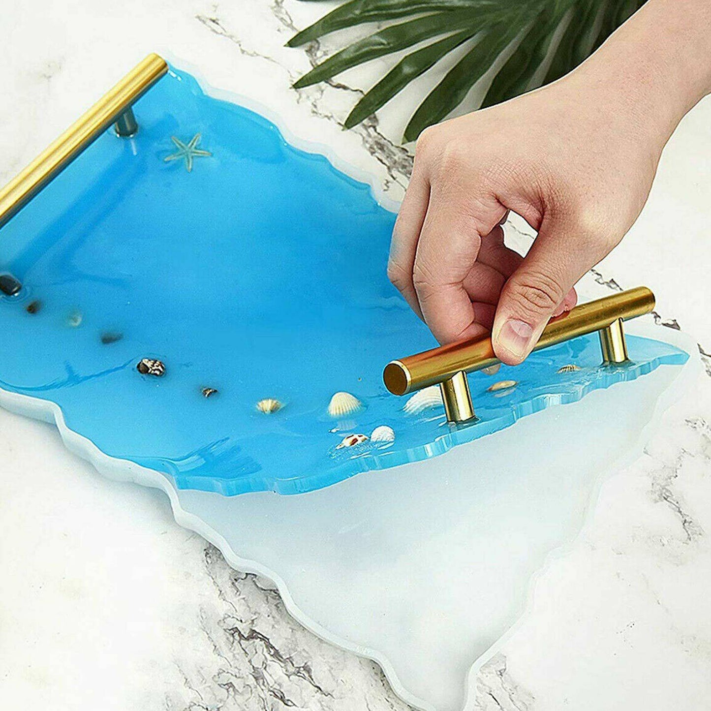 Large Safe Silicone Tray Mould Artist Mold Irregular Coaster Resin Craft Art