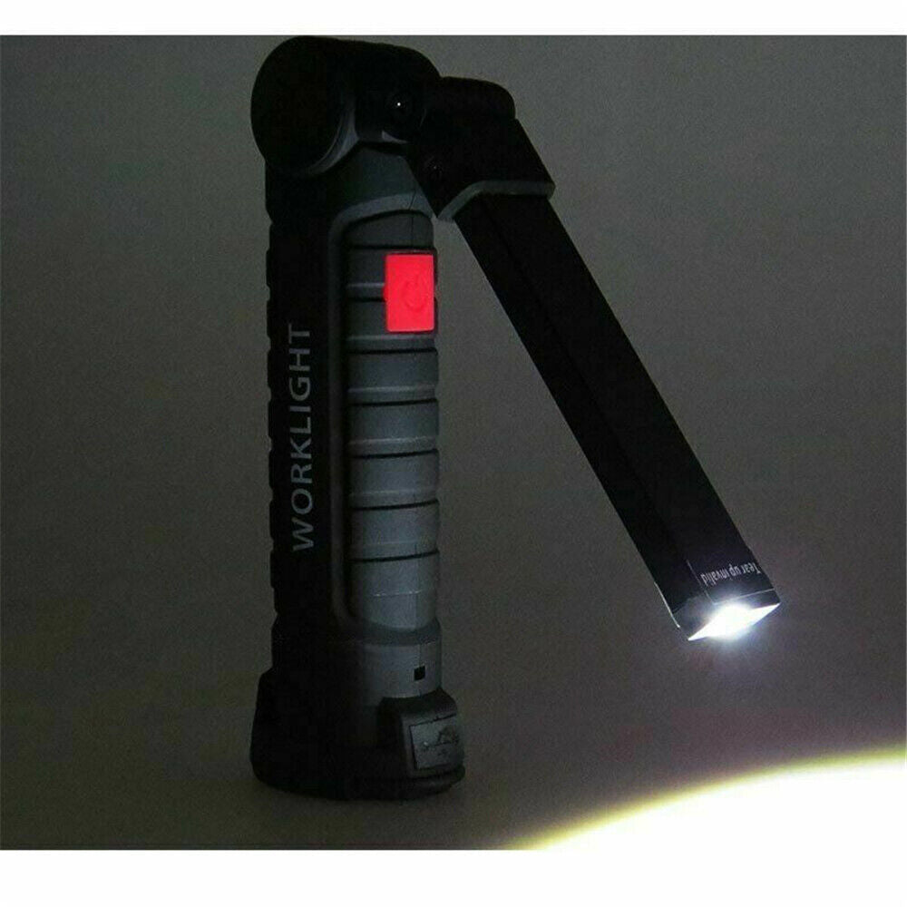 Portable COB LED Work Light Car Garage Mechanic USB Rechargeable Torch Lamp AUS