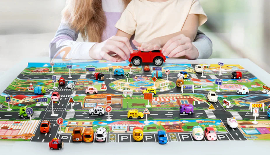 Traffic Adventure Play Mat & Toy Cars