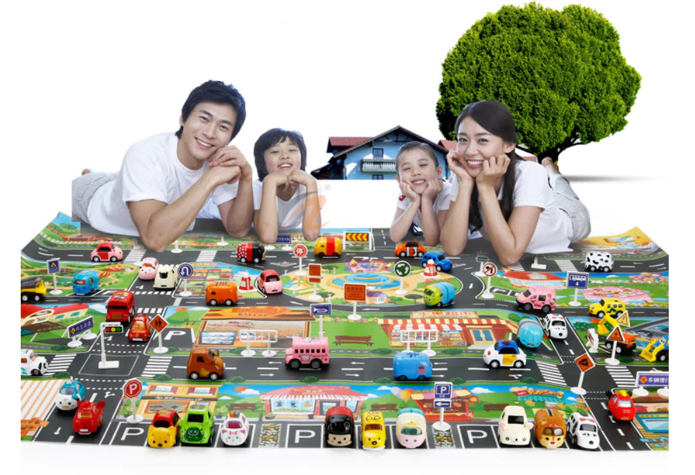 Traffic Adventure Play Mat & Toy Cars