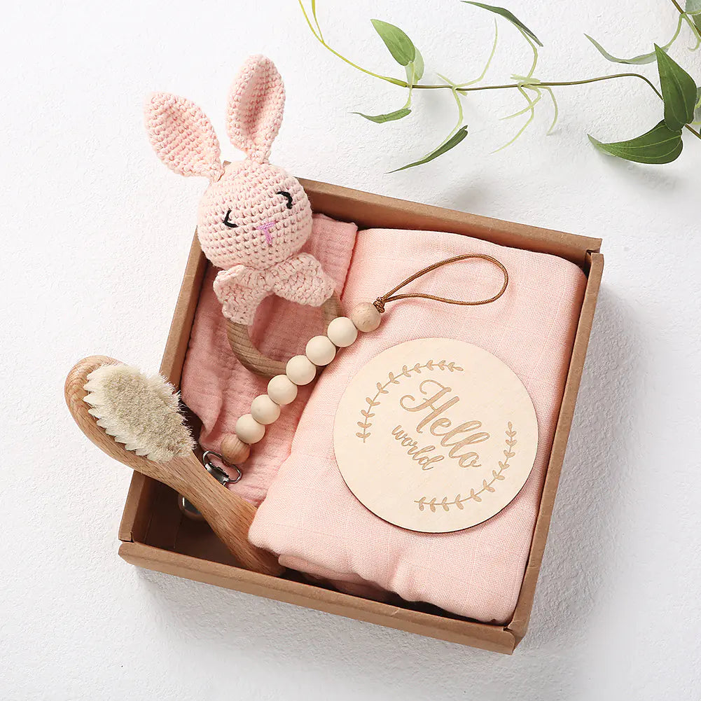 Infant Bathtime Fun Kit: Towel & Toys