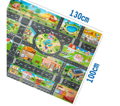 Traffic Adventure Play Mat & Toy Cars