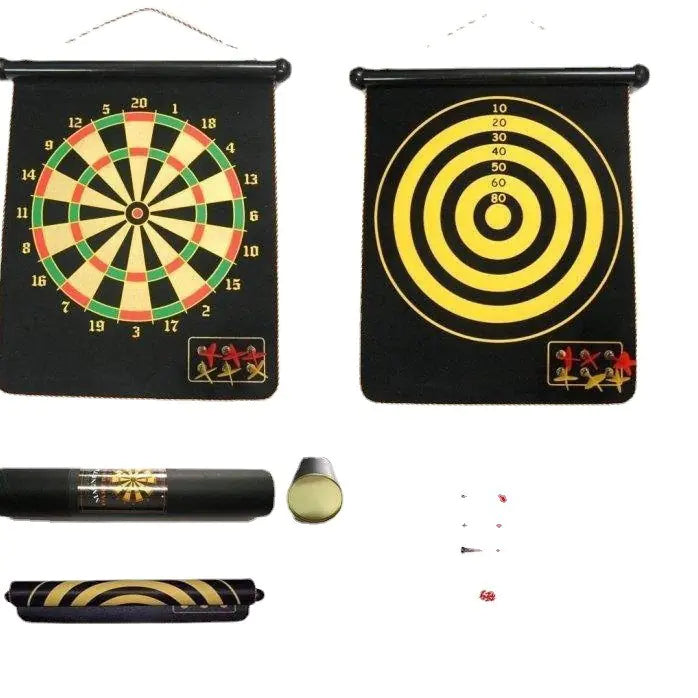 Dual-Sided Magnetic Dartboard Set